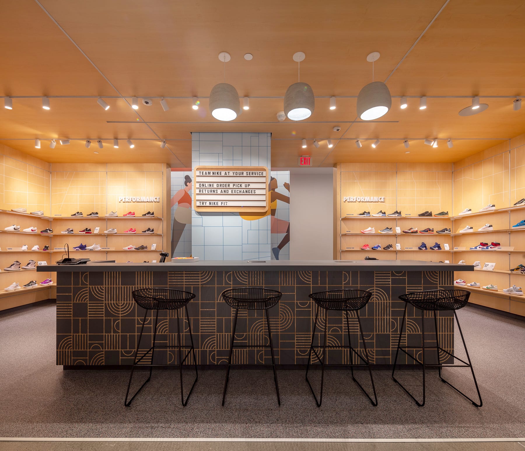 nike store the glen mall